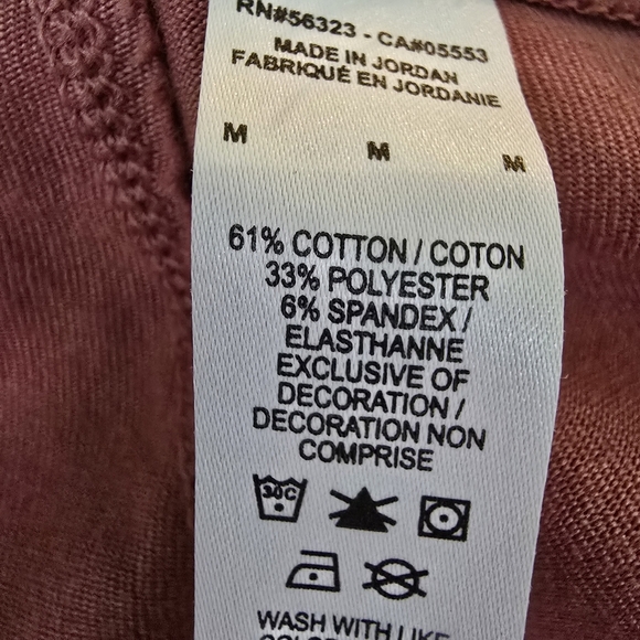 Nike Rust Colored Leggings with Signature Swoosh Size M Soft Activewear Sporty - Picture 4 of 10